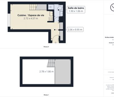 Bail code civil - Studio avec mezzanine en rez-de-chaussée - Photo 5
