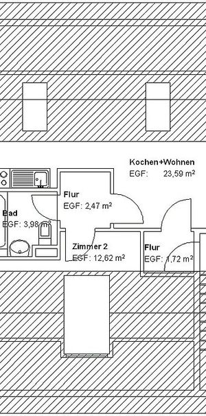 Preiswerte 2 ZKB in verkehrsgünstiger Lage! - Foto 1