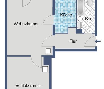 Komfortable 2-Zimmer-Wohnung für Sie! - Foto 2