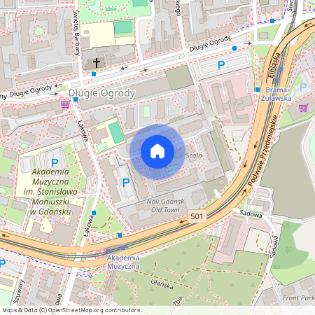 ul. Łąkowa, Śródmieście, Gdańsk, pomorskie