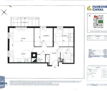 Appartement 3 Pièces 62 m² - Photo 1