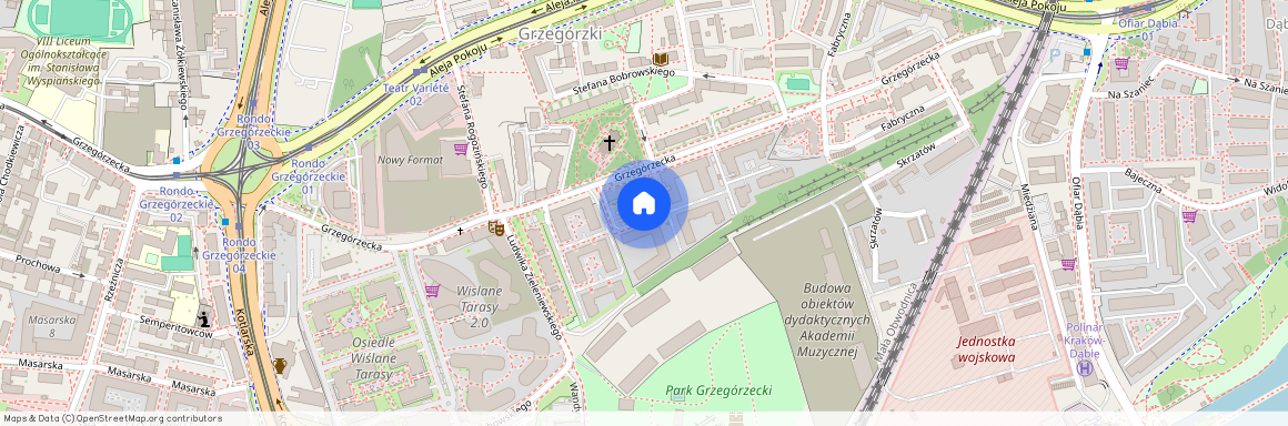 ul. Grzegórzecka, Grzegórzki, Grzegórzki, Kraków, małopolskie