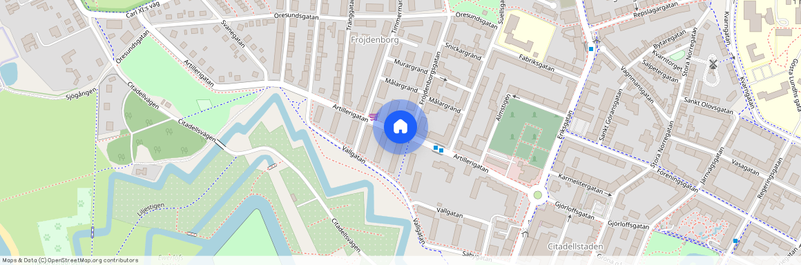 Artillerigatan, Landskrona