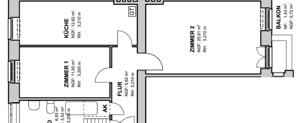 Helle 2-Zimmer-Wohnung mit Balkon in ruhiger Lage - Foto 1