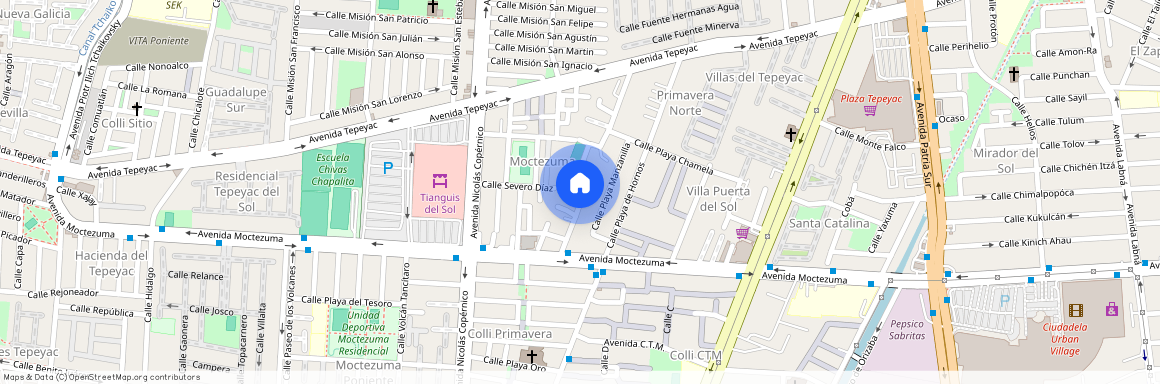 Severo Díaz 5570, Moctezuma, 45059 Zapopan, Jal., México