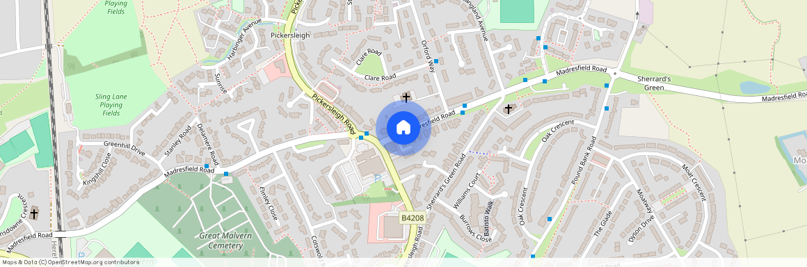 Madresfield Road, Malvern, WR14