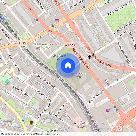 Warwick Lane, Kensington High Street, London W14