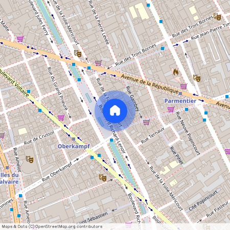 Rue de la Folie Méricourt, Francja, Paris