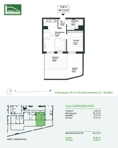 Traumhafte Gartenwohnung in Ruhelage nahe U3 Kendlerstraße! Erst 2024 erbaut! - Photo 2