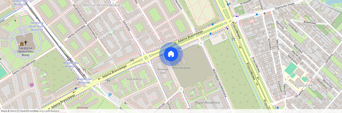 Warszawa Wilanów, Adama Branickiego