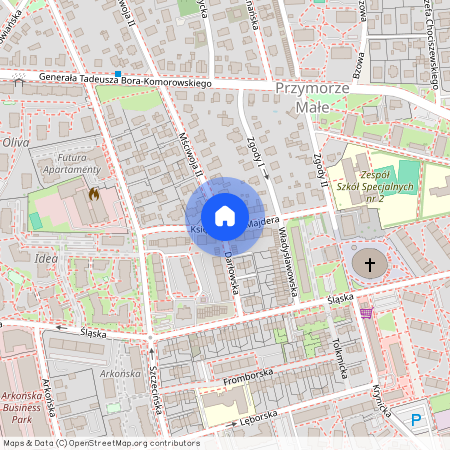 ul. ks. Jana Majdera, Przymorze Małe, Gdańsk, pomorskie