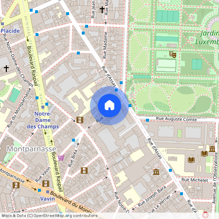 Appartement à louer rue Vavin, Paris 6ème