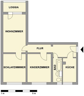 3-Raum-Wohnung mit Balkon in toller Wohnlage - Foto 1