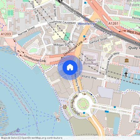 Westferry Road, Canary Wharf, London, E14