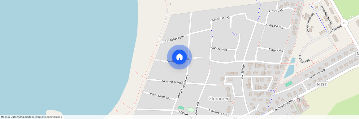Sandhavrevägen, Glommen