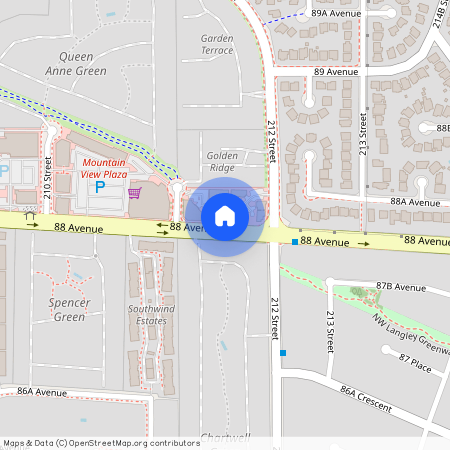 google map, Township of Langley, Township of Langley, Metro Vancouver, V1M 2G5