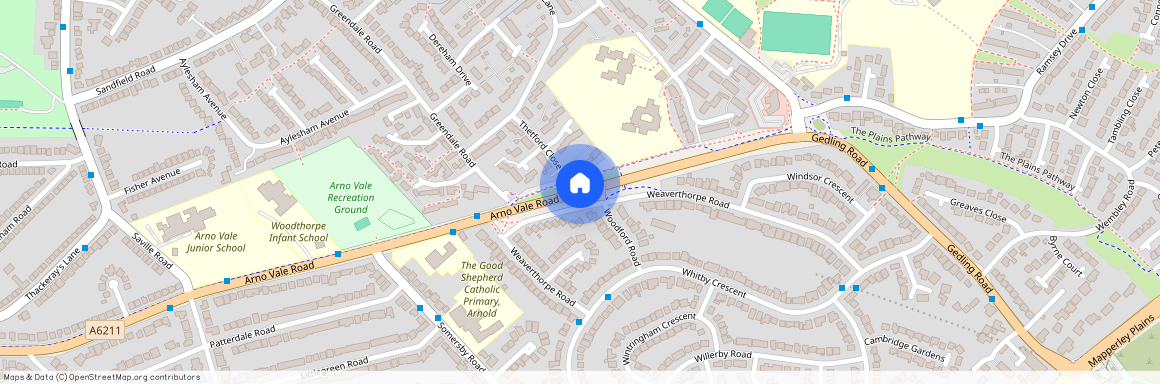 Arno Vale Road, Woodthorpe