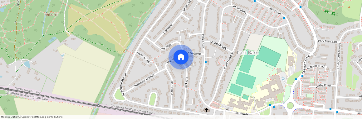 Homestall, Guildford, Surrey, UK, GU2 8JT