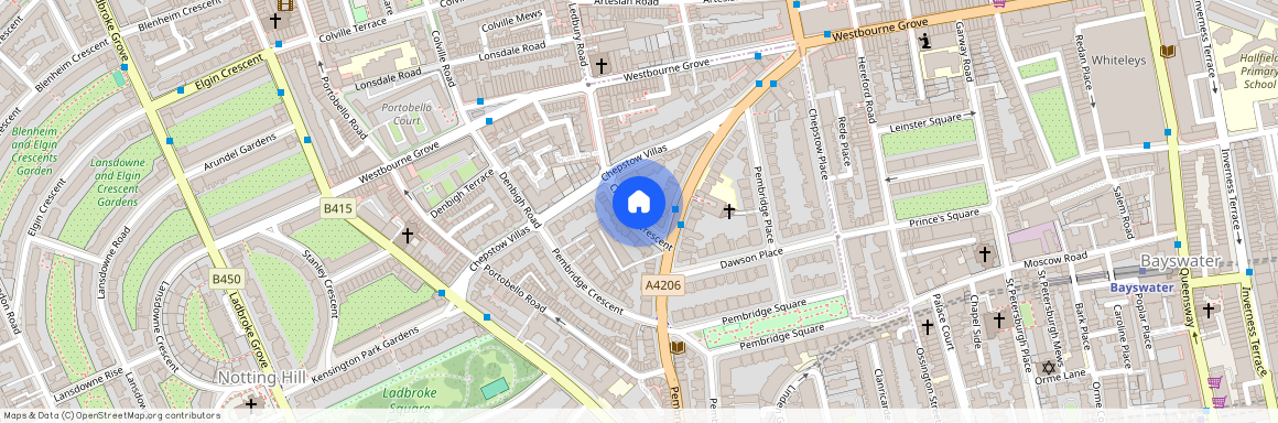 Chepstow crescent, Notting Hill, London, W11, United Kingdom