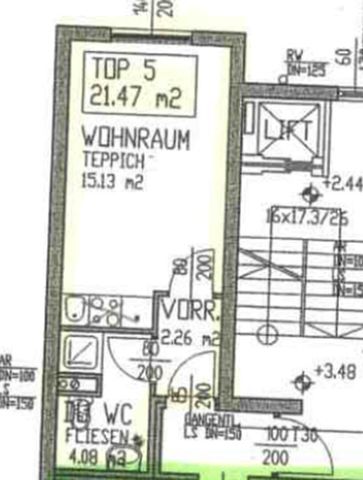 U3-NÄHE, Meiselstraße, gepflegte 21 m2 Neubau, Einzelwohnraum, Kochnische, Duschbad, 1. Liftstock - Foto 3