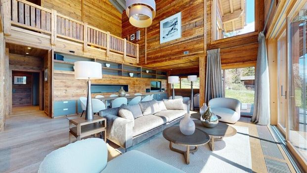 Crans - Chalet de haut standing avec vue imprenable sur les Alpes - Foto 1