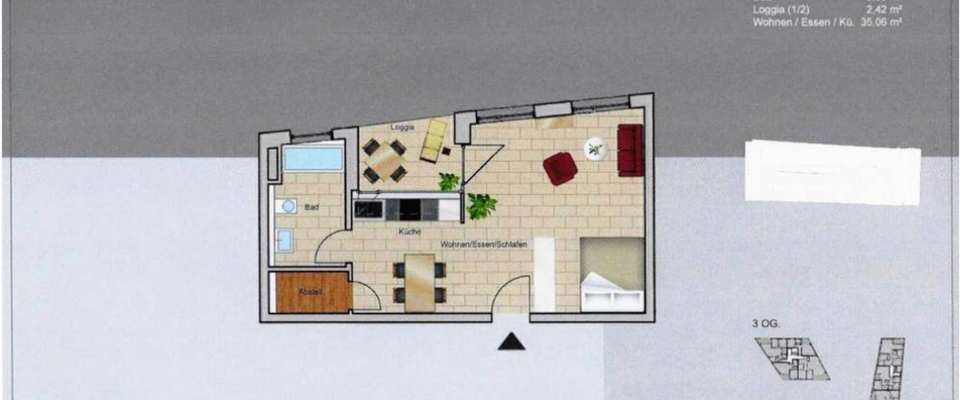 1,5-Zimmer-Wohnung in Böblingen ab 01.01.2026 zu vermieten - Foto 1