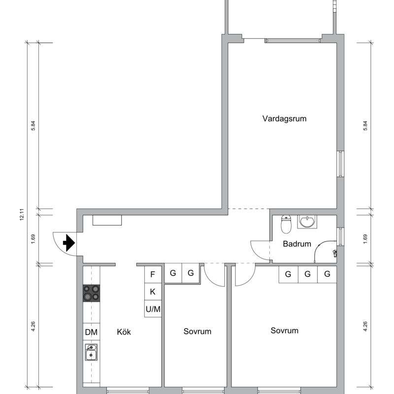 Alidebergsgatan, Borås - Photo 2