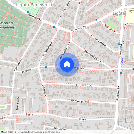 ul. Poleska, Ligota-Panewniki, Katowice, śląskie