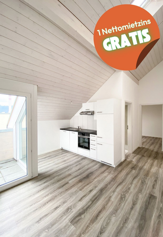 Moderne 2.5-Dachzimmerwohnung mit Balkon / Mietzinsaktion - Photo 5