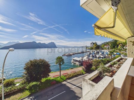 Attractive 2.5-room apartment with lake view in Vitznau - Photo 4