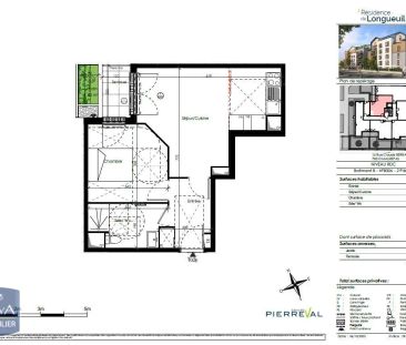 Appartement à louer 2 pièces 43.17m² - Photo 2