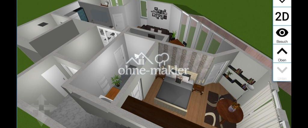 3-Zimmer, 105qm. große Terrasse am Feldrand, Kamin in Urberach - Photo 1