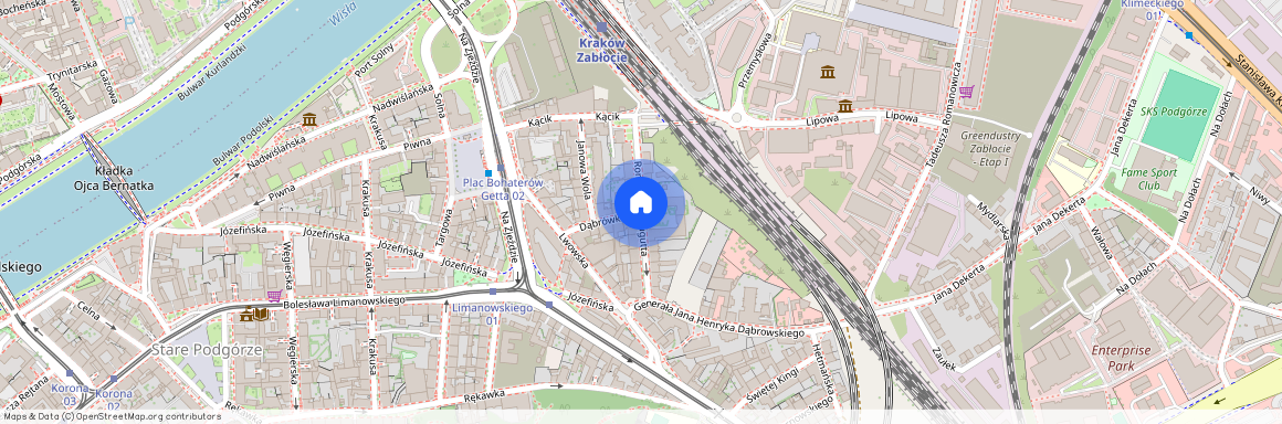ul. Romualda Traugutta, Stare Podgórze, Podgórze, Kraków, małopolskie