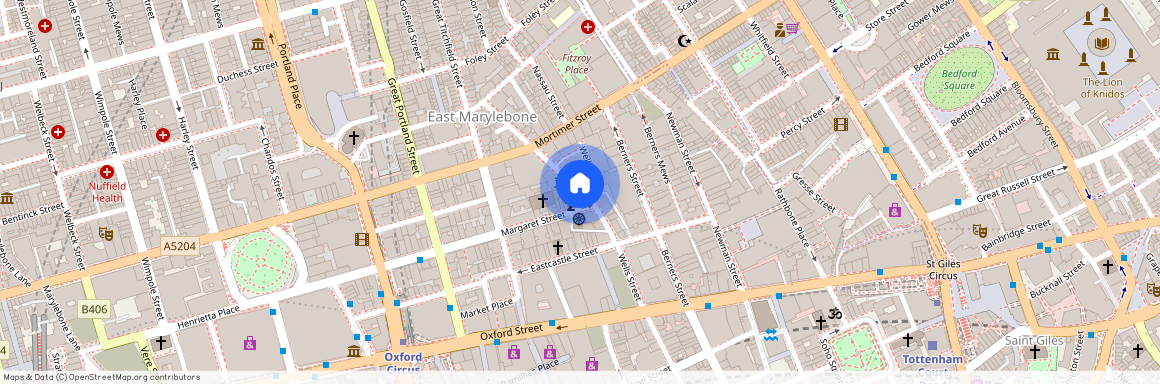 Wells Street, Fitzrovia & Covent Garden