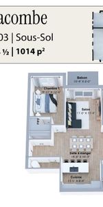 Nouveau projet ! 37-39 boul Lacombe, Repentigny - 4 ½ – 945 pi2 à 1072 pi2 À partir de 1825$/mois=1670$ (option avec coin bureau et/ou salle d’eau) - Photo 3