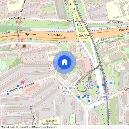 ul. Krowoderskich Zuchów, Krowodrza Górka, Prądnik Biały, Kraków, małopolskie