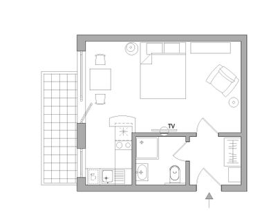 City-Residence: Modern ausgestattetes Apartment mit Balkon nahe Eur... - Photo 5