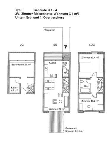Maisonette-Wohnung mit eigenem Garten - Photo 3