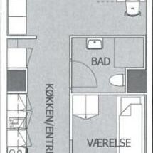 2-værelses studiebolig (Type 1) med altan - Photo 1