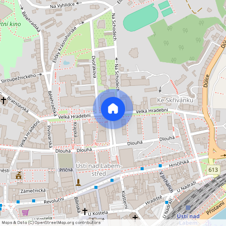 Velká Hradební, Ústí nad Labem - Ústí nad Labem-centrum