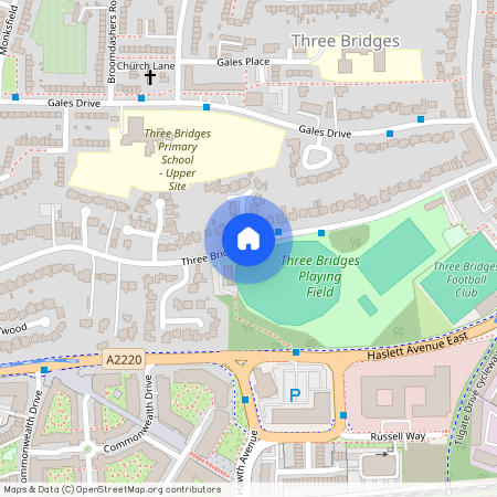 Three Bridges Road, Crawley, RH10