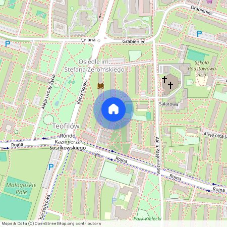 Aleja Pasjonistów 18a, Łódź, Bałuty, Teofilów