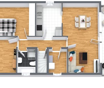 Perfekt für Paare: Helle & moderne Etagenwohnung mit Balkon & Einba... - Photo 1