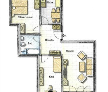 3.5 Zimmer, 92 m² - Photo 4