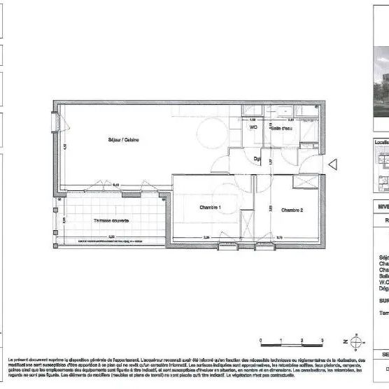Appartement à louer 3 pièces 67.5m² - Photo 1