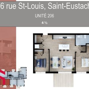 Appartement Saint-Eustache À Louer - Photo 3