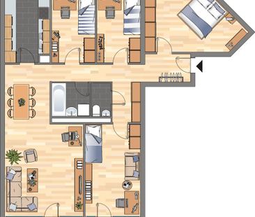Demnächst frei! 4-Zimmer-Wohnung in Oberhausen Alstaden - Foto 1