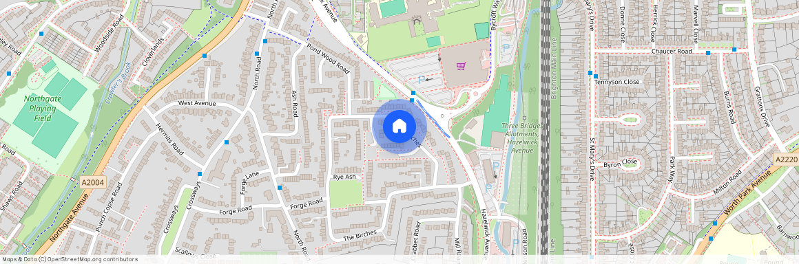 Three Bridges, Crawley, West Sussex. RH10 1RY