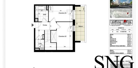 BEAU T4 DUPLEX AVEC BALCON ET TERRASSE. PARKING - Photo 2
