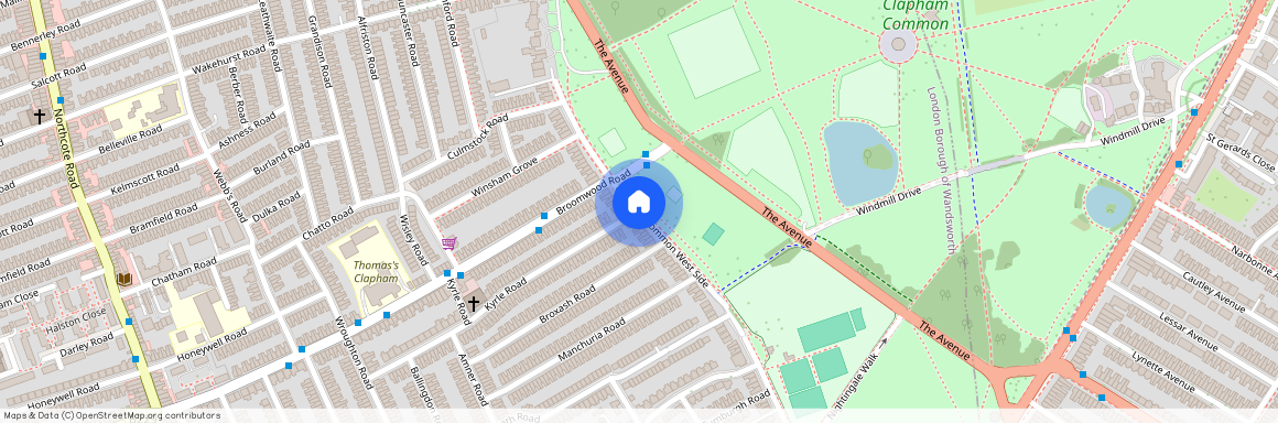 Clapham Common West Side, Clapham Common, London, SW4